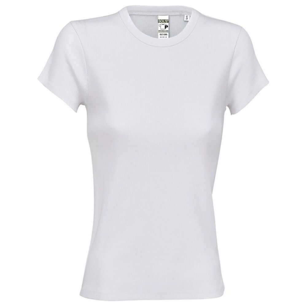 SOLS Womens/Ladies Sara T-Shirt / White